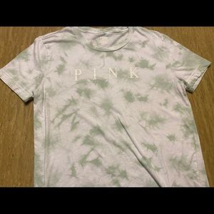 Tie- Dye Campus Short Sleeve Pink Tee